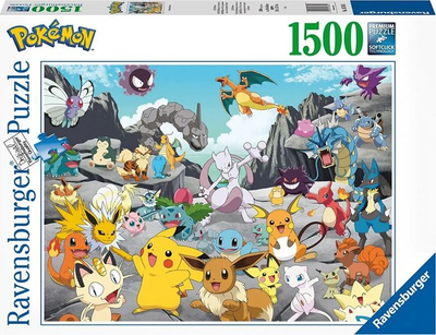 Puzzle Ravensburger Pokemon Classics, 1500 pjesë, shumëngjyrësh