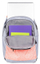 Çantë shpine Roxy Heather 23L Ax-ERJBP03962 XKKS, portokalli/vjollcë