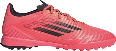 Patika futbolli Adidas F50 League Astro Turf, terren sintetik, rozë