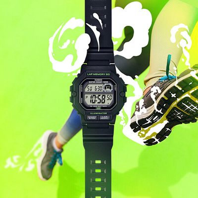 Orë digjitale për meshkuj Casio Sports WS-1400H-1AVEF (630), e zezë