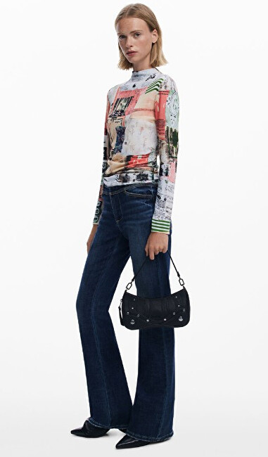 Çantë për femra Desigual Embro Patch Alsacia, e zezë