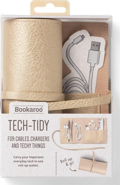 Organizues udhëtimi IF Bookaroo Travel Tech Tidy, për kabllo dhe gjëra tjera teknike, gold