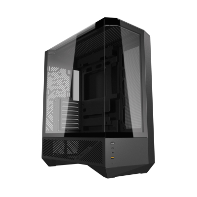 Kuti kompjuteri Darkflash DY460 (I zi) + 4 fans ARGB