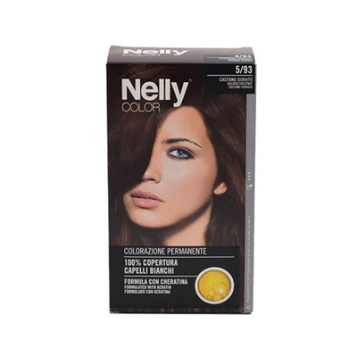 Nelly Set Color Hair Dye 50+50 ml - 5/93 Golden Chestnut
