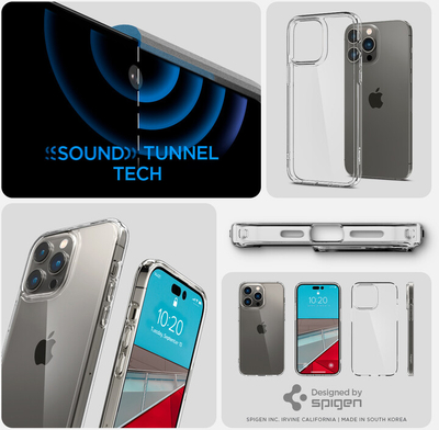 Mbrojtëse Spigen Ultra Hybrid për Apple iPhone 14 Pro Max, transparente