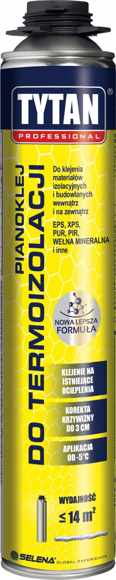 Ngjitës shkumë Tytan Foam Adhesive, për izolim termik, 820ml