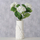 Vazo dekorative Boltze Home Bule, qeramike, 30cm, e bardhë