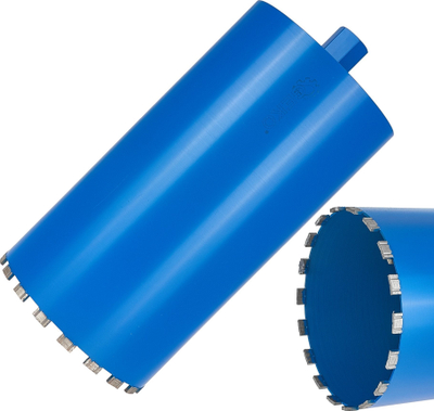 Freza me diamant për shpime bërthamore 227mm, segment 10mm i lartë, gjatësi 450mm, 18T