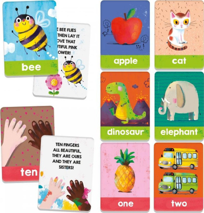 Karta mësimi Headu Discover Flashcards Montessori, 36 karta, mosha 1–4 vjeç