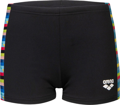 Shorts noti për djem Arena Racing Stripe 152, material MaxLife Eco, blu e errët