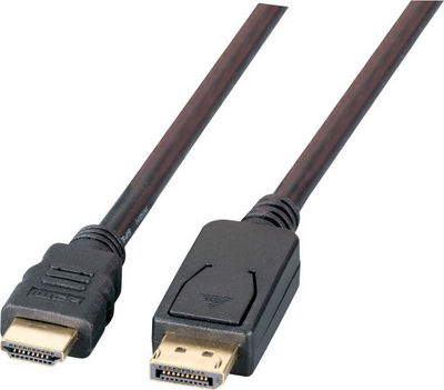 Kabllo adapter video EFB Elektronik K5561SW.5V2, DisplayPort në HDMI, 5 m, e zezë