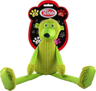 Lodër pelushi për qen Pet Nova PLUSH MR. GREEN, 40cm, jeshile