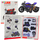 Lodër motoçikletë metalike DIY, shkalla 1:14, për montim, e zezë blu