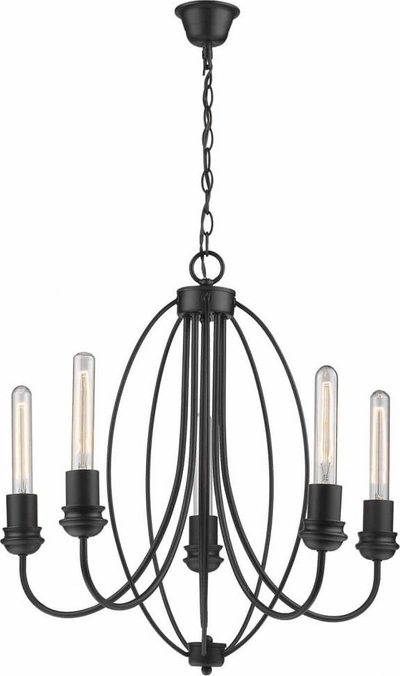 Llambadar Canaria 5 Pendant, 5 llampa, 58 cm, i zi