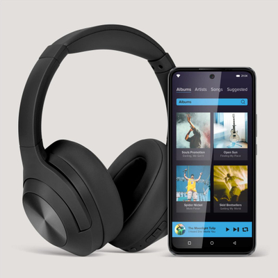 Kufje wireless On Ear Kruger&amp;Matz KM0672 B, 40mm, 20Hz 20kHz, të zeza