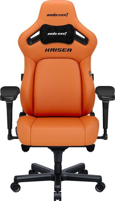 Karrige gaming AndaSeat Kaiser 4 Blaze Orange XL, lëkurë PVC premium, portokalli