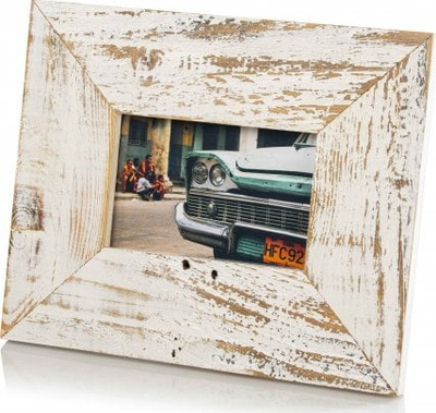 Kornizë fotografike Bad Disain 30x40 cm, efekt i vjetër, e bardhë