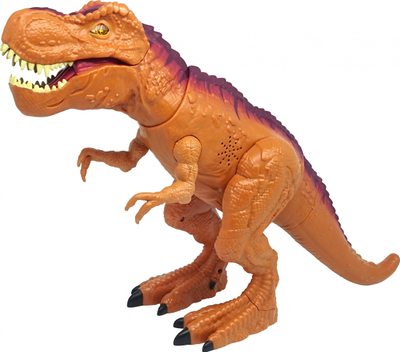 Lodër dinosauri Mighty Megasaur MegaBiter, 44cm, me drita edhe zëra, portokalli