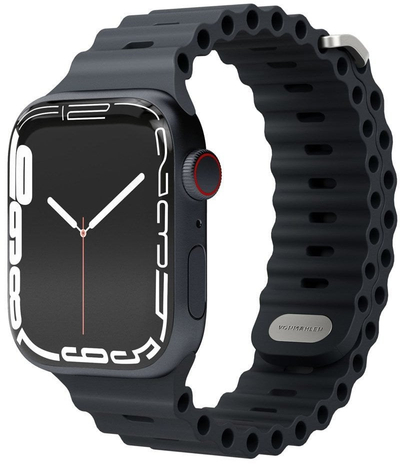 Rrip silikoni për Apple Watch Vonmahlen Wave Band 2, sportiv, i zi
