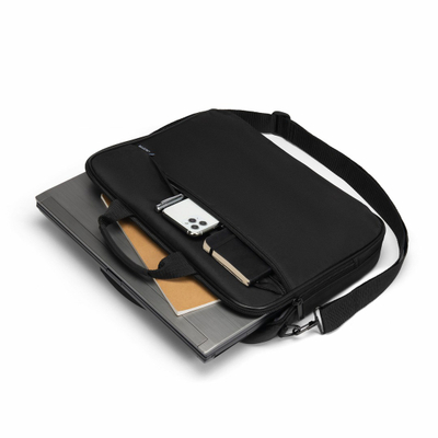 Торба за лаптоп Dicota D32094 RPET, 16\", актовка, црна