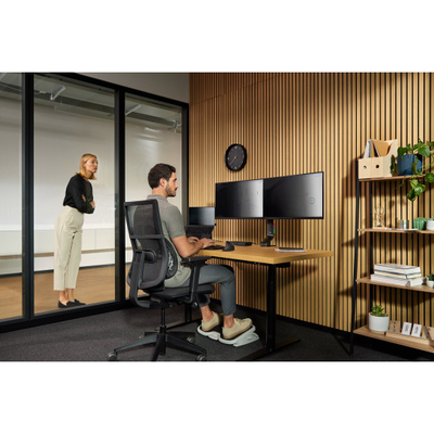 Mbështetëse shpine Kensington Kmw60412, ergonomike, SmartFit, e zezë