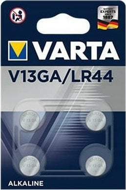 Bateri alkaline Varta LR44 04276 101 404, 1.5V, pako me 4 copë