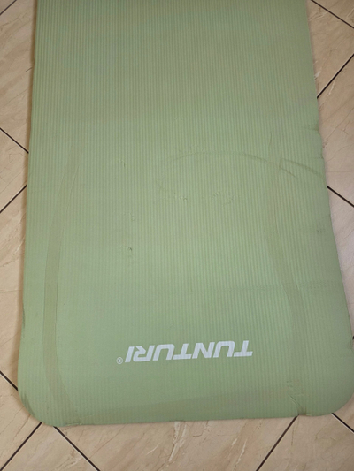 Tapet yoga Tunturi, 15mm, shkumë NBR, jeshil
