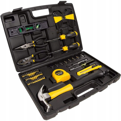 Set veglash Stanley STMT0-94248, 65 copë, në kuti, i verdhë