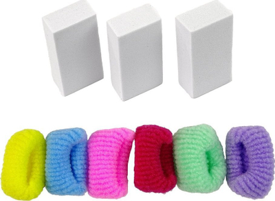 Set lojë LEANToys Hair Chalk, 3 ngjyra, për ngjyrosje flokësh, shumëngjyrësh