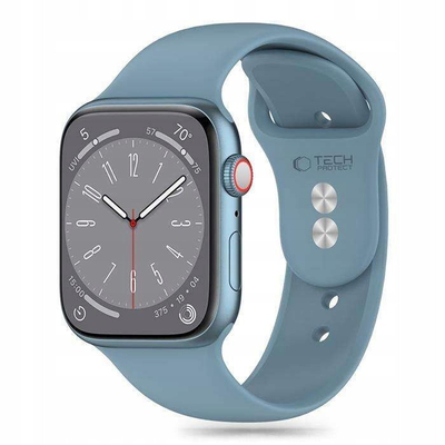 Rrip ore Tech-Protect Silicone për Apple Watch 44mm, TPU, blu