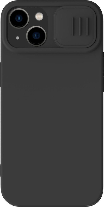 Kuti mbrojtëse Nillkin CamShield Silky Silicone MagSafe për iPhone 14 Plus, silikon, me kapak kamere, e zezë