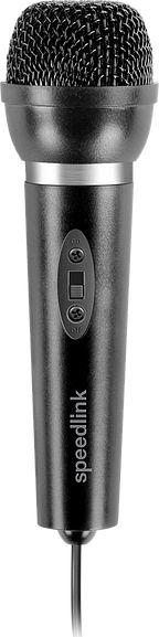 Mikrofon tavoline SPEEDLINK Capo, kabllo 2m, me buton on off, i zi