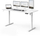 Tavolinë elektrike SENSE7 NOJO LIGHT, 140 x 70 cm, e bardhë