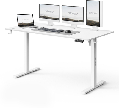 Tavolinë elektrike SENSE7 NOJO LIGHT, 140 x 70 cm, e bardhë