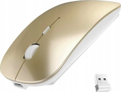 Mi kompjuteri Trusty 4D Slimfit, wireless, optik 8001600 DPI, ngjyrë gold