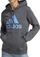 Bluza me kapuç Adidas Big Logo FL R HD W IC9845, për femra, gri