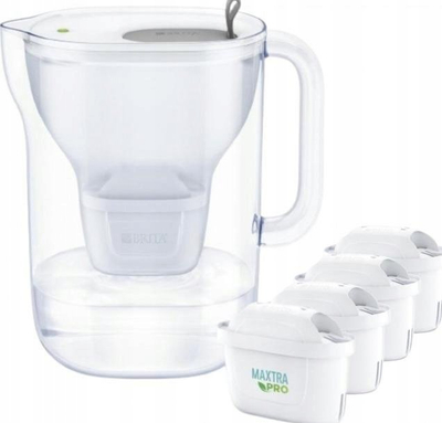 Krah filtër uji Brita Stile PF XL, me 4 fishekë MAXTRA PRO Pure Performance, transparent