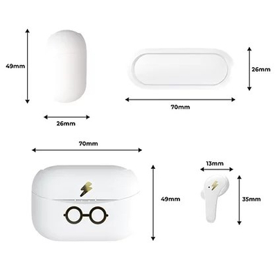 Слушалки OTL Harry Potter Glasses TWS, бели