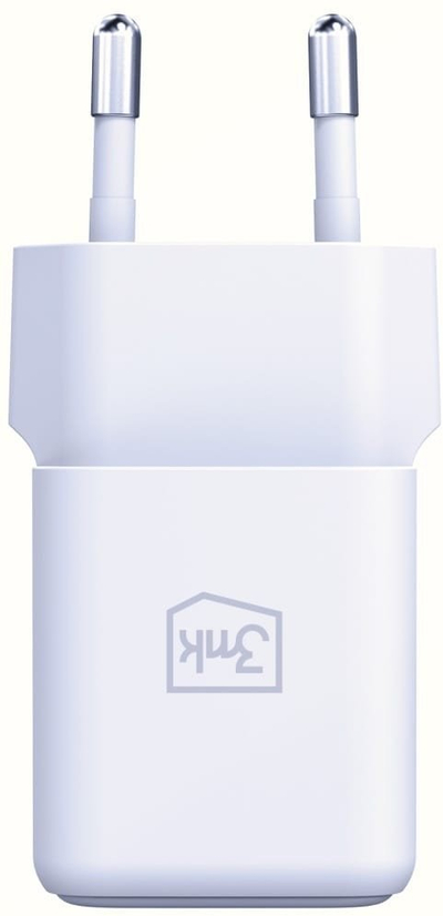 Полнач за ѕид 3MK Hyper GaN Charger 20W, USB A USB C, бел