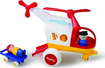 Lodër helikopter ambulance Viking Toys, 30 cm, shumëngjyrësh