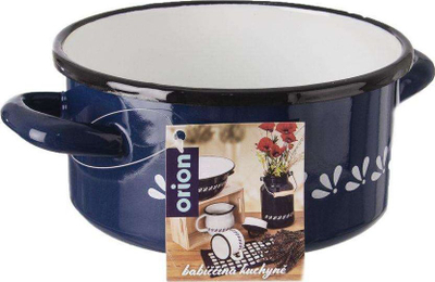 Tenxhere smalti Orion MODRODRUK, 1.5L, me kapak, blu e errët