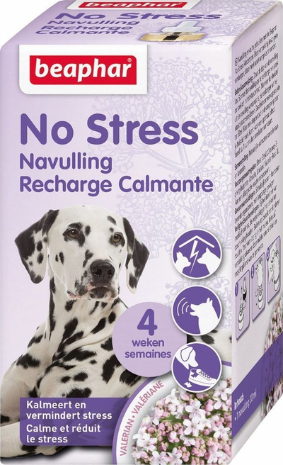 Rimbushje difuzeri për qen Beaphar No Stress, me valerianë, 30 ml, transparente