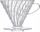 Përgatitës kafeje Hario V60 03, plastik, transparent