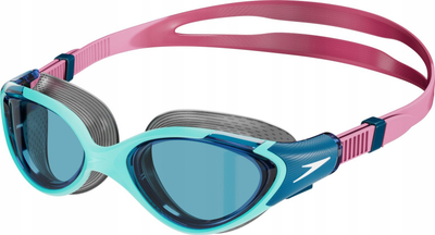Syze noti Speedo BioFuse 2.0 për goca, lente anti mjegull, mbrojtje UV400, blu