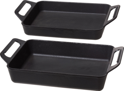 Set tava furre Mustang, 2 copë, gize, ngjyrë e zezë