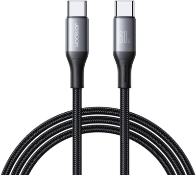Kabllo USB C në USB C Joyroom Flash Series, 2m, 60W, e zezë