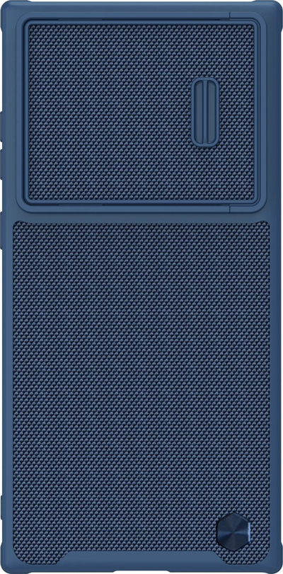 Këllëf telefoni Nillkin Textured S për Samsung Galaxy S23 Ultra, me kapak kamere, blu