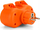 Ndajës rryme Power Splitter IP44, 2 dalje, portokalli