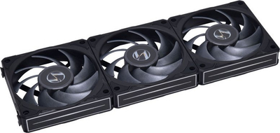 Ventilatorë kase Lian Li Uni P28 Performance, 120mm, set me 3 copë, ngjyrë e zezë