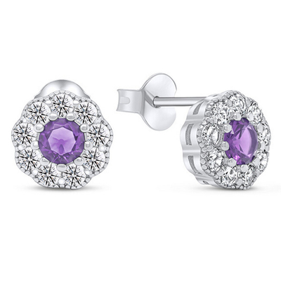 Vathë Brilio Silver Flowers EA331WAM